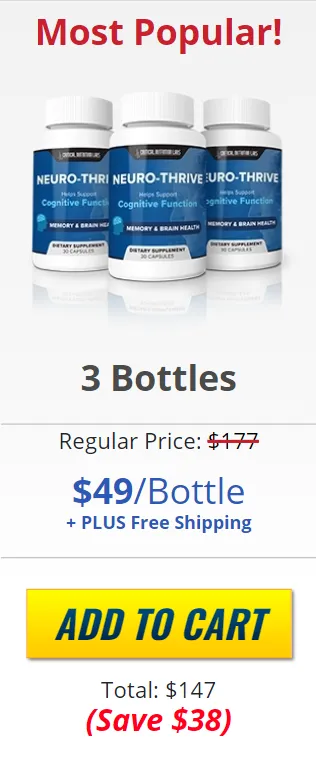 Neurothrive - 3 bottle pack
